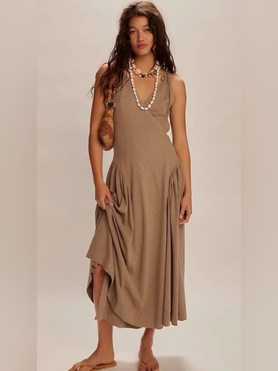 Free People Dresses & Skirts - NWOT Free People Maisie Midi Dress Clean Ivory